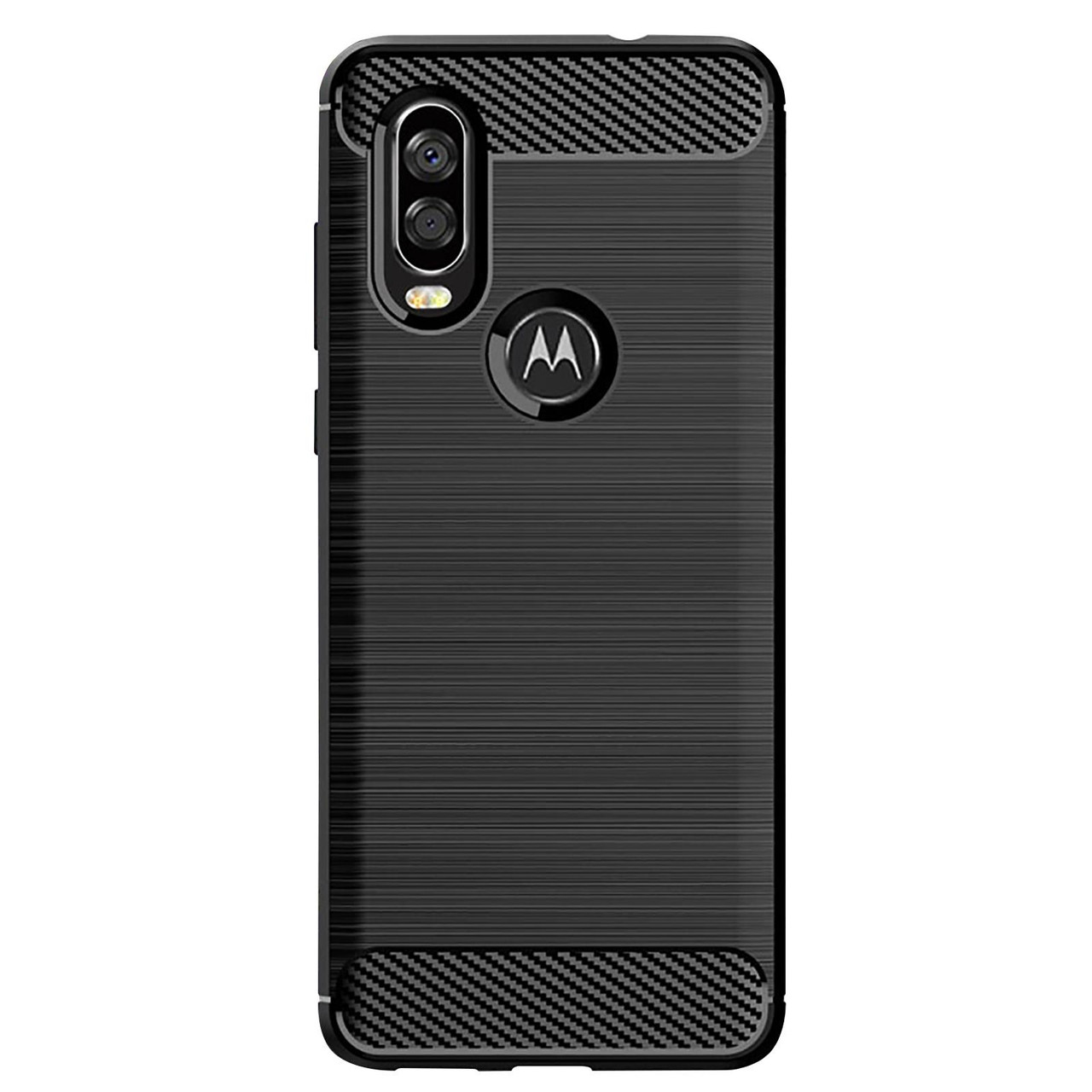Motorola Moto One Action 'Carbon Series' Slim Case Cover - 32ndShop
