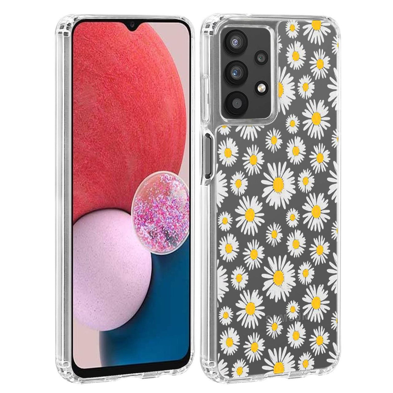 Floral Initial Samsung A13 Case