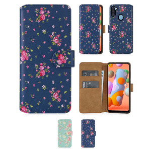 Samsung Galaxy A11 (2020) 'Floral Series 2.0' PU Leather Design Book Wallet Case Samsung Galaxy A11 (2020) 'Floral Series 2.0' PU Leather Design Book Wallet Case