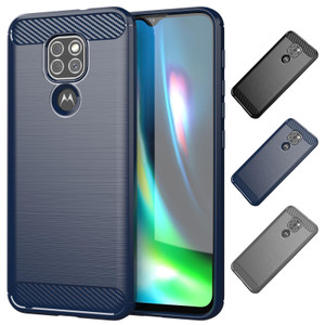 Motorola Moto G9 & G9 Play 'Carbon Series' Slim Case Cover Motorola Moto G9 & G9 Play 'Carbon Series' Slim Case Cover