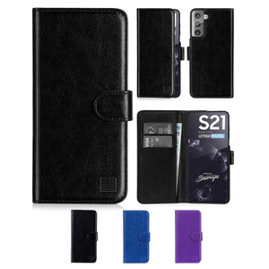 Samsung Galaxy S21 'Book Series' PU Leather Wallet Case Cover Samsung Galaxy S21 'Book Series' PU Leather Wallet Case Cover