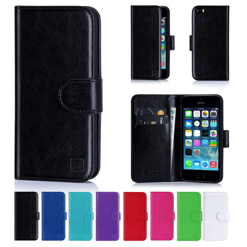 This Apple iPhone SE case comes in a huge range of 9 colours, The Apple iPhone SE case features card slots and storage for bank cards and notes.