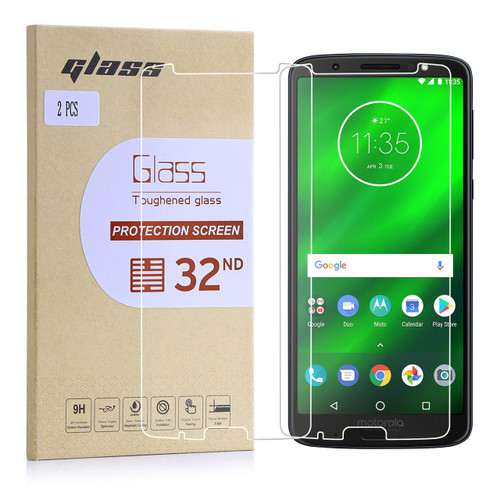 Motorola Moto G6 Plus tempered glass screen protector by 32nd.