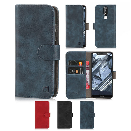Nokia 5.1 Plus (2018) 'Essential Series' PU Leather Wallet Case Cover