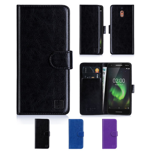 Nokia 2.1 (2018) 'Book Series' PU Leather Wallet Case Cover