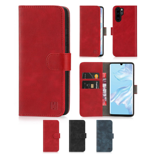 Huawei P30 Pro 'Essential Series' PU Leather Wallet Case Cover