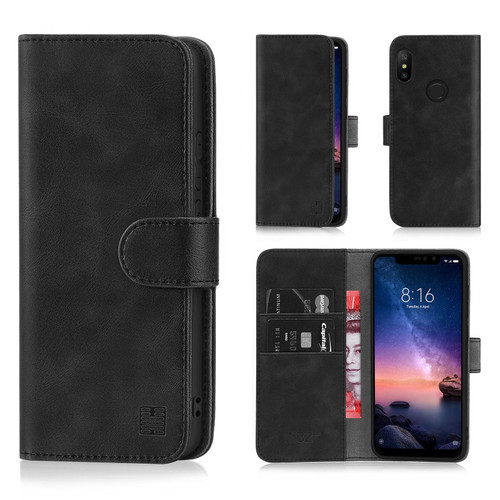 Xiaomi Redmi Note 6 Pro 'Essential Series' PU Leather Wallet Case Cover
