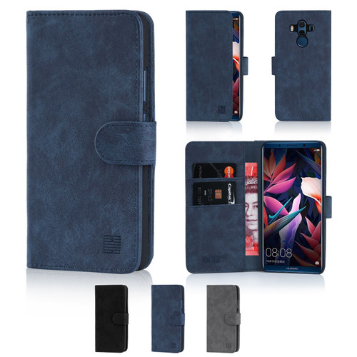 Huawei Mate 10 Pro 'Essential Series' PU Leather Wallet Case Cover