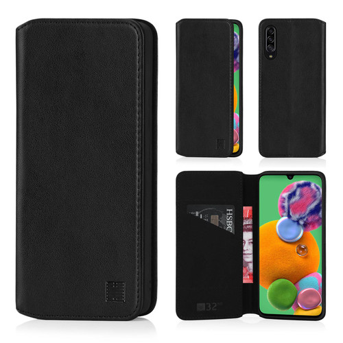 Samsung Galaxy A90 5G (2019) 'Classic Series 2.0' Real Leather Book Wallet Case