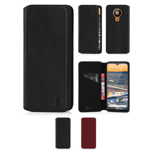 Nokia 5.3 (2020) 'Classic Series 2.0' Real Leather Book Wallet Case