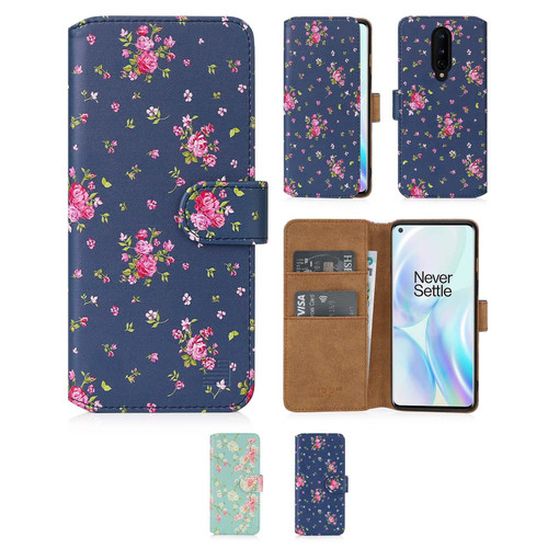 OnePlus 8 'Floral Series 2.0' PU Leather Design Book Wallet Case