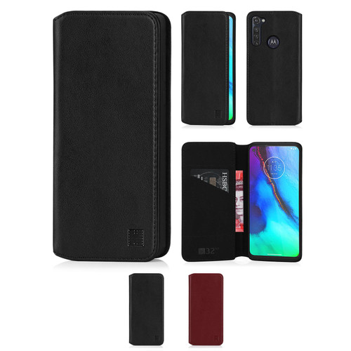 Motorola Moto G Pro (2020) 'Classic Series 2.0' Real Leather Book Wallet Case