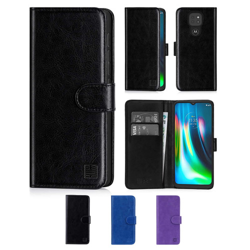 Motorola Moto G9 & G9 Play 'Book Series' PU Leather Wallet Case Cover