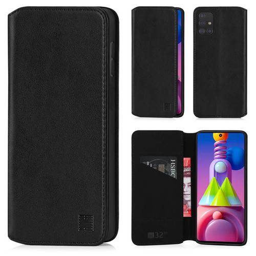 Samsung Galaxy M51 (2020) 'Classic Series 2.0' Real Leather Book Wallet Case