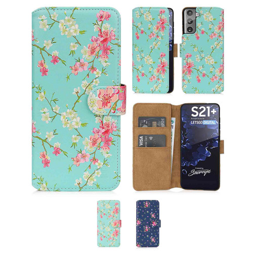 Samsung Galaxy S21 Plus 'Floral Series 2.0' PU Leather Design Book Wallet Case