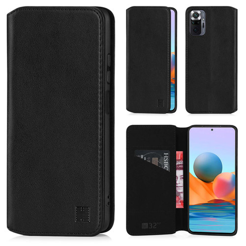 Xiaomi Redmi Note 10 Pro 'Classic Series 2.0' Real Leather Book Wallet Case