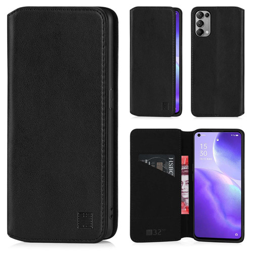 Oppo Find X3 Lite & Reno 5 5G 'Classic Series 2.0' Real Leather Book Wallet Case