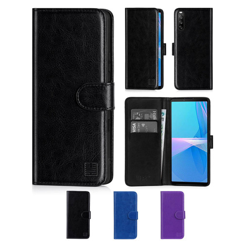 Sony Xperia 10 III (2021) 'Book Series' PU Leather Wallet Case Cover