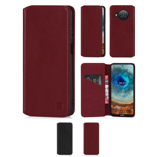 Nokia X10 & X20 'Classic Series 2.0' Real Leather Book Wallet Case
