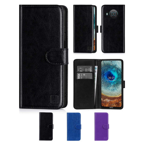 Nokia X10 & X20 'Book Series' PU Leather Wallet Case Cover