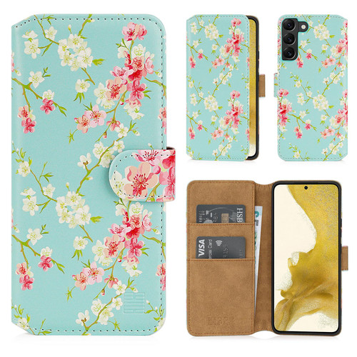 Samsung Galaxy S22 'Floral Series 2.0' PU Leather Design Book Wallet Case