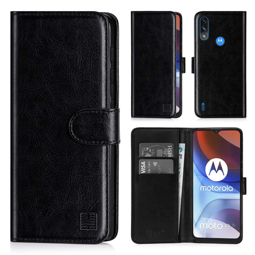 Motorola Moto E7i Power 'Book Series' PU Leather Wallet Case Cover