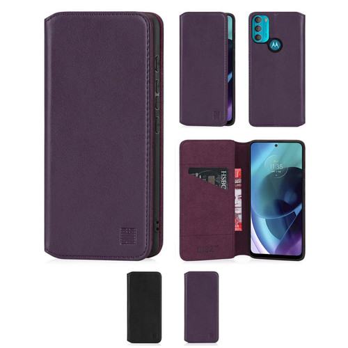 Motorola Moto G71 5G 'Classic Series 2.0' Real Leather Book Wallet Case