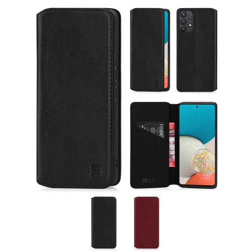 Samsung Galaxy A53 5G (2022) 'Classic Series 2.0' Real Leather Book Wallet Case