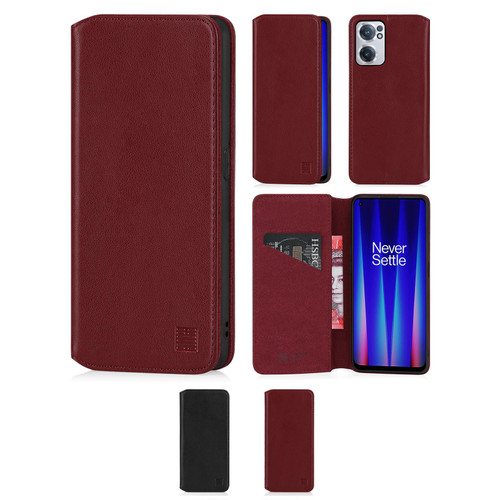 OnePlus Nord CE 2 'Classic Series 2.0' Real Leather Book Wallet Case