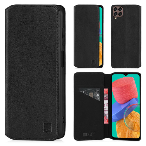 Samsung Galaxy M33 (2022) 'Classic Series 2.0' Real Leather Book Wallet Case