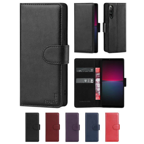 Chalk & Hide Real Leather Book Wallet Case for Sony Xperia 10 IV (2022)