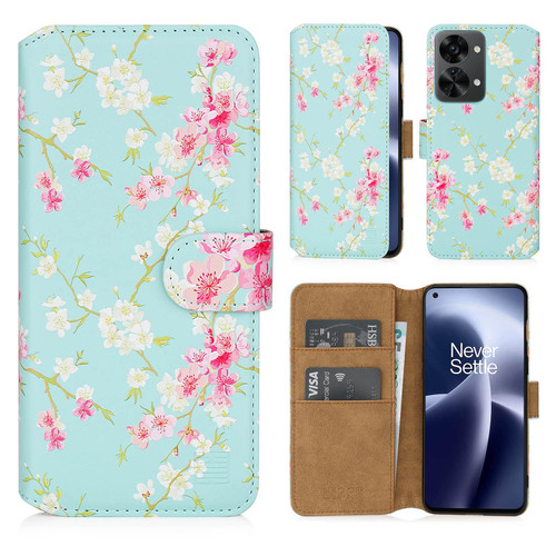 OnePlus Nord 2T 5G 'Floral Series 3.0' PU Leather Design Book Wallet Case