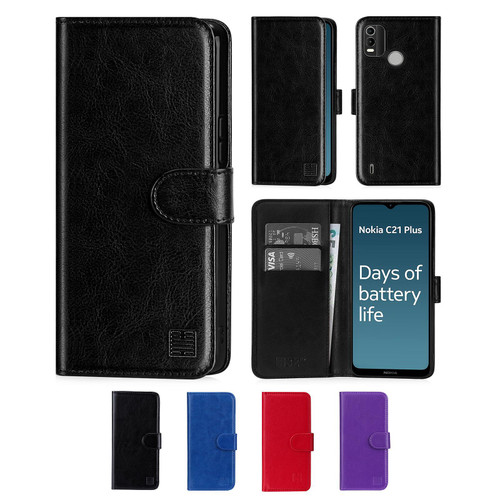 Nokia C21 Plus 'Book Series' PU Leather Wallet Case Cover