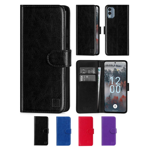 Nokia X30 'Book Series' PU Leather Wallet Case Cover