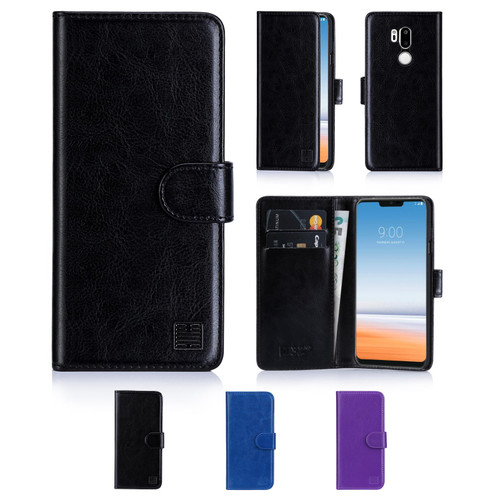 LG G7 ThinQ 'Book Series' PU Leather Wallet Case Cover
