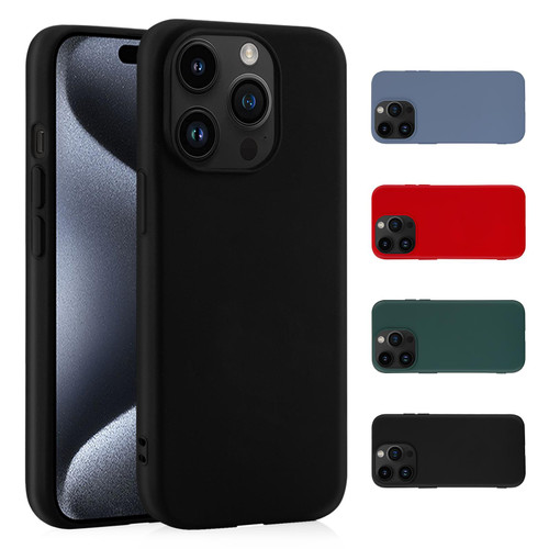 iPhone 15 Pro Max (6.7") Liquid Silicone Slim Case Cover