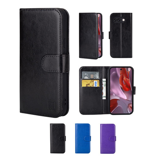 Google Pixel 9a 'Book Series' PU Leather Wallet Case Cover