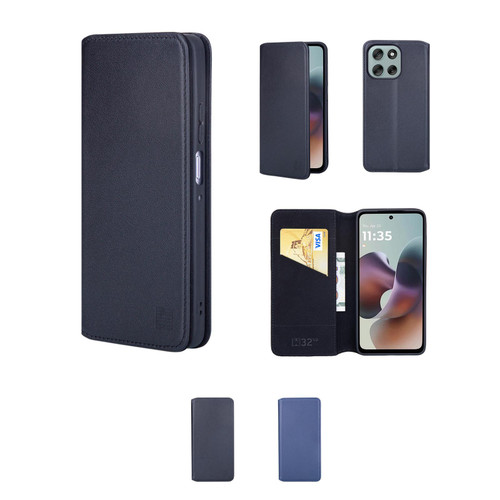 Motorola Moto G56 'Classic Series 2.0' Real Leather Book Wallet Case