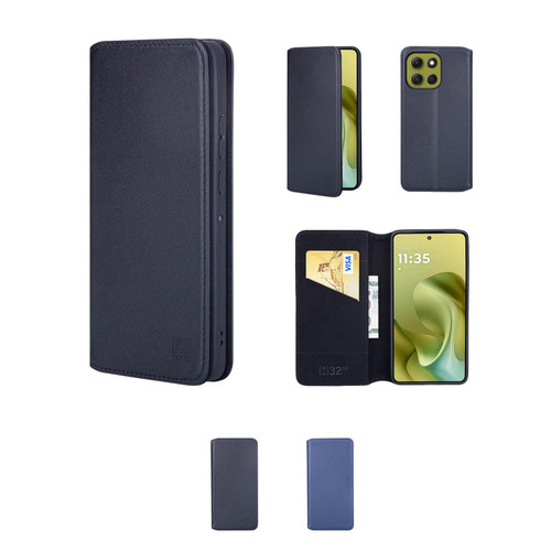 Motorola Moto G86 'Classic Series 2.0' Real Leather Book Wallet Case