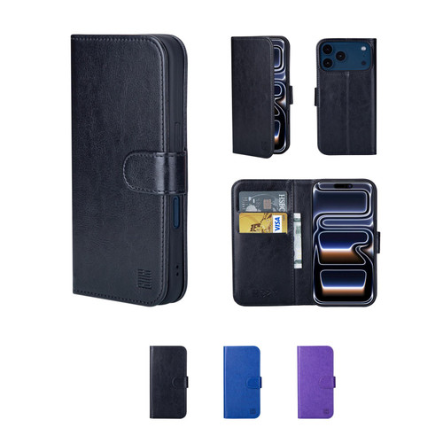 iPhone 18 Pro / iPhone 17 Pro (6.3") 'Book Series' PU Leather Wallet Case Cover