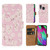 Samsung Galaxy A40 (2019) 'Floral Series 2.0' PU Leather Design Book Wallet Case