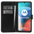 Motorola Moto E7 'Book Series' PU Leather Wallet Case Cover