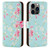 Apple iPhone 13 Pro (6.1") 'Floral Series 2.0' PU Leather Design Book Wallet Case