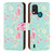 Nokia C21 Plus 'Floral Series 3.0' PU Leather Design Book Wallet Case