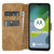 Motorola Moto E13 'Floral Series 3.0' PU Leather Design Book Wallet Case