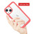iPhone 15 Pro Max (6.7") Acrylic Back Slim Case Cover with 2 x tempered glass screen protectors