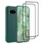 Google Pixel 8A Liquid Silicone Slim Case Cover with 2 X Tempered Glass Screen Protectors