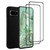 Google Pixel 8A Liquid Silicone Slim Case Cover with 2 X Tempered Glass Screen Protectors