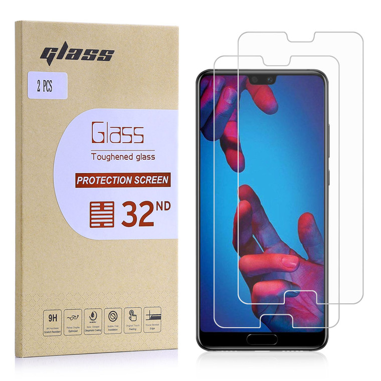 Huawei P20 Tempered Glass Screen Protector - 2 Pack