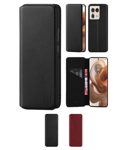 IPhone X/XS Case - Wallet Phone Case - 360 Rotation Finger Ring Wallet Case, With Magnetic Snap Card Holder, Kickstand Shockproof Cover - ROWAN - View #9